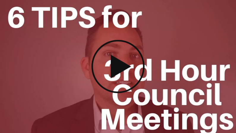 6 Tips for 3rd Hour Council Meetings