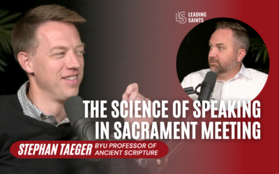 The Science of Speaking in Sacrament Meeting | An Interview with Stephan Taeger