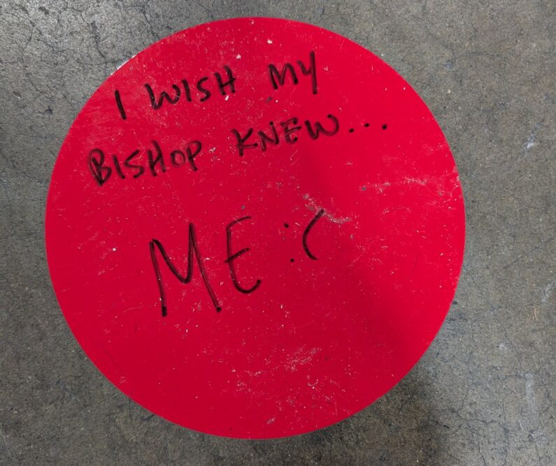 I wish my bishop knew... ME